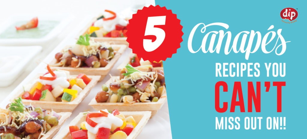 Cooking with a Can-o-peas? 5 mind blowing Canapés recipes for your next dinner party!