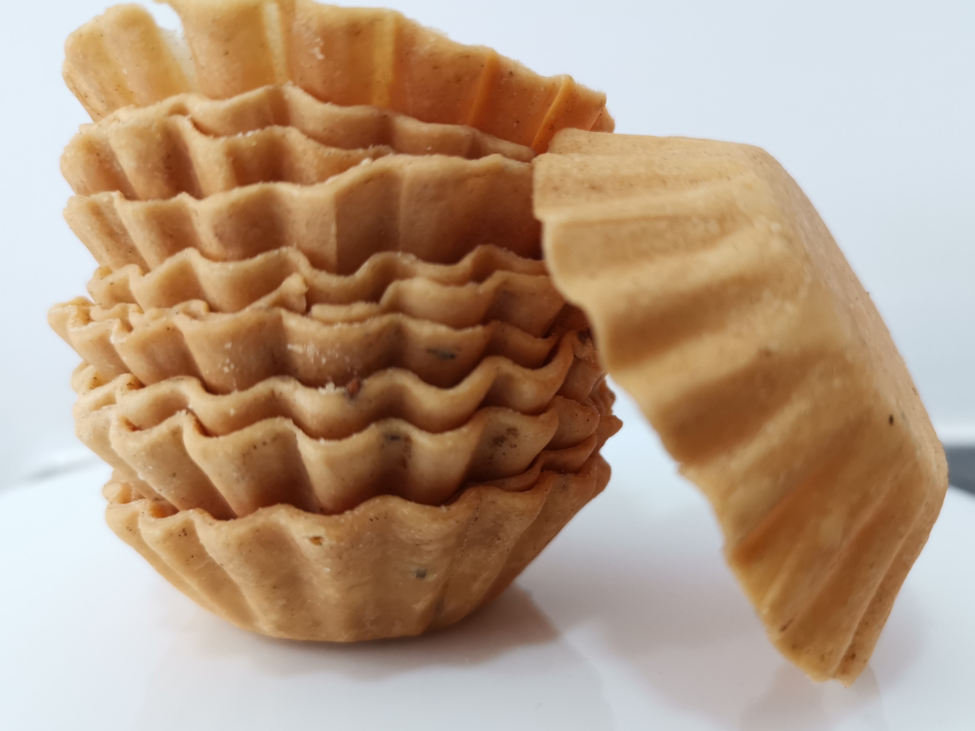Rectángulo bicapa Atrevimiento Tart Shells - Canapes Chaat Basket | DIP Foods - Shop Online